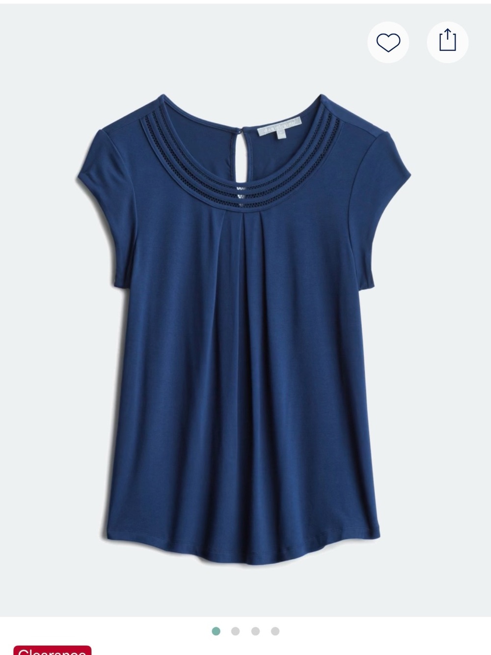 Brinn Scoop Neck Pleat Detail Knit